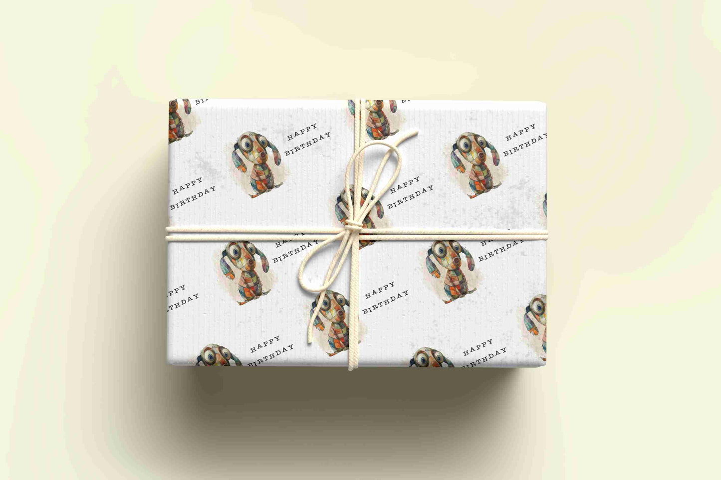 Quirky Dog Happy Birthday Wrapping Paper