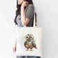 Quirky Patchwork Pigeon Tote Bag – Eco-Friendly Bird Lover Gift
