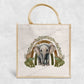 Safari Elephant Rainbow Eco-Friendly Jute Bag