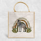 Safari Zebra Rainbow Eco-Friendly Jute Bag