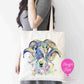 Colourful Ram Sheep Tote Bag – 100% Polyester Neutral Eco-Friendly Bag