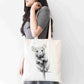 Personalised Sketchy Rat Design Tote Bag | Custom Gift