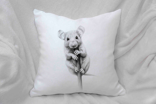Sketchy Rat Cushion