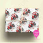 Personalised Red Tractor Christmas Wrapping Paper – Custom Name Gift Wrap