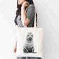 Personalised Sketchy Seal Design Tote Bag | Custom Gift