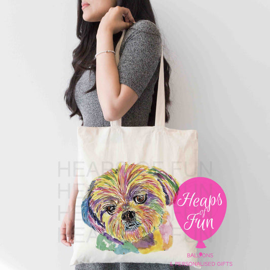 Personalised Shitzu  Tote Bag | Custom Dog Lover Gift
