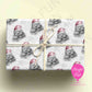 Personalised Sleeping Sloth Christmas Wrapping Paper – Custom Name Gift Wrap
