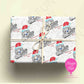 Personalised Sloth Christmas Wrapping Paper – Custom Name Gift Wrap