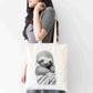 Personalised Sketchy Sloth Design Tote Bag | Custom Gift