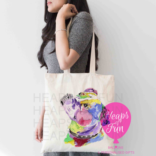 Personalised Staffy Tote Bag | Custom Dog Lover Gift