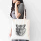 Personalised Sketchy Tiger Design Tote Bag | Custom Gift