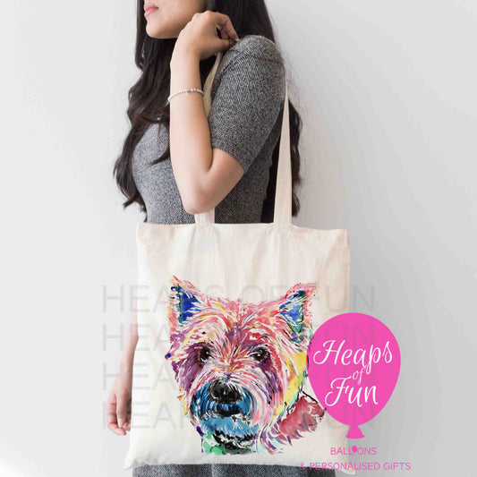 Personalised Westie Tote Bag | Custom Dog Lover Gift