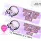 Personalised Gaming Banner- Pink & Purple – 3 Controller Designs Available