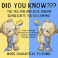 Yellow & Blue Ribbon Awareness Notebook – Bear Design Journal