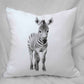 Sketchy Zebra Cushion