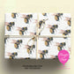 Personalised Bee Wrapping Paper | Custom Name Gift Wrap for Birthday, Retirement ,  & Any Special Occasion,  Animal Gift Wrap , From £2.99