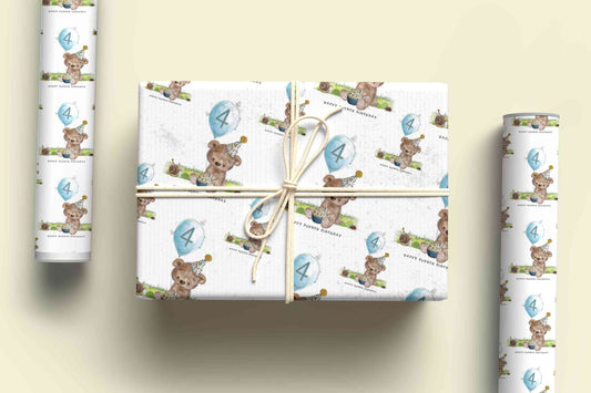 Birthday Bear Wrapping Paper