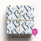 Personalised 13th Birthday Wrapping Paper (Pink or Blue) – Custom Name Gift Wrap