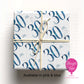 Personalised 30th Birthday Wrapping Paper – Pink or Blue – Custom Name Gift Wrap