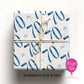 Personalised 70th Birthday Wrapping Paper – Pink or Blue – Custom Name Gift Wrap