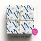 Personalised 14th Birthday Wrapping Paper – Pink or Blue – Custom Name Gift Wrap