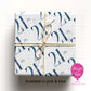 Personalised 21st Birthday Wrapping Paper – Pink or Blue – Custom Name Gift Wrap