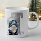 Personalised Blue Gonk Initial Mugs