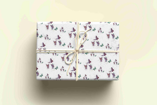 Rainbow Butterfly Wrapping Paper