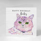 Personalised Cat Greeting Card - Any occasion