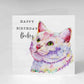 Personalised Cat Greeting Card - Any occasion