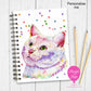 A5 Personalised Notebook – Cute Cat Design | Custom Name Journal