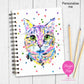 A5 Personalised Notebook – Cute Cat Design | Custom Name Journal