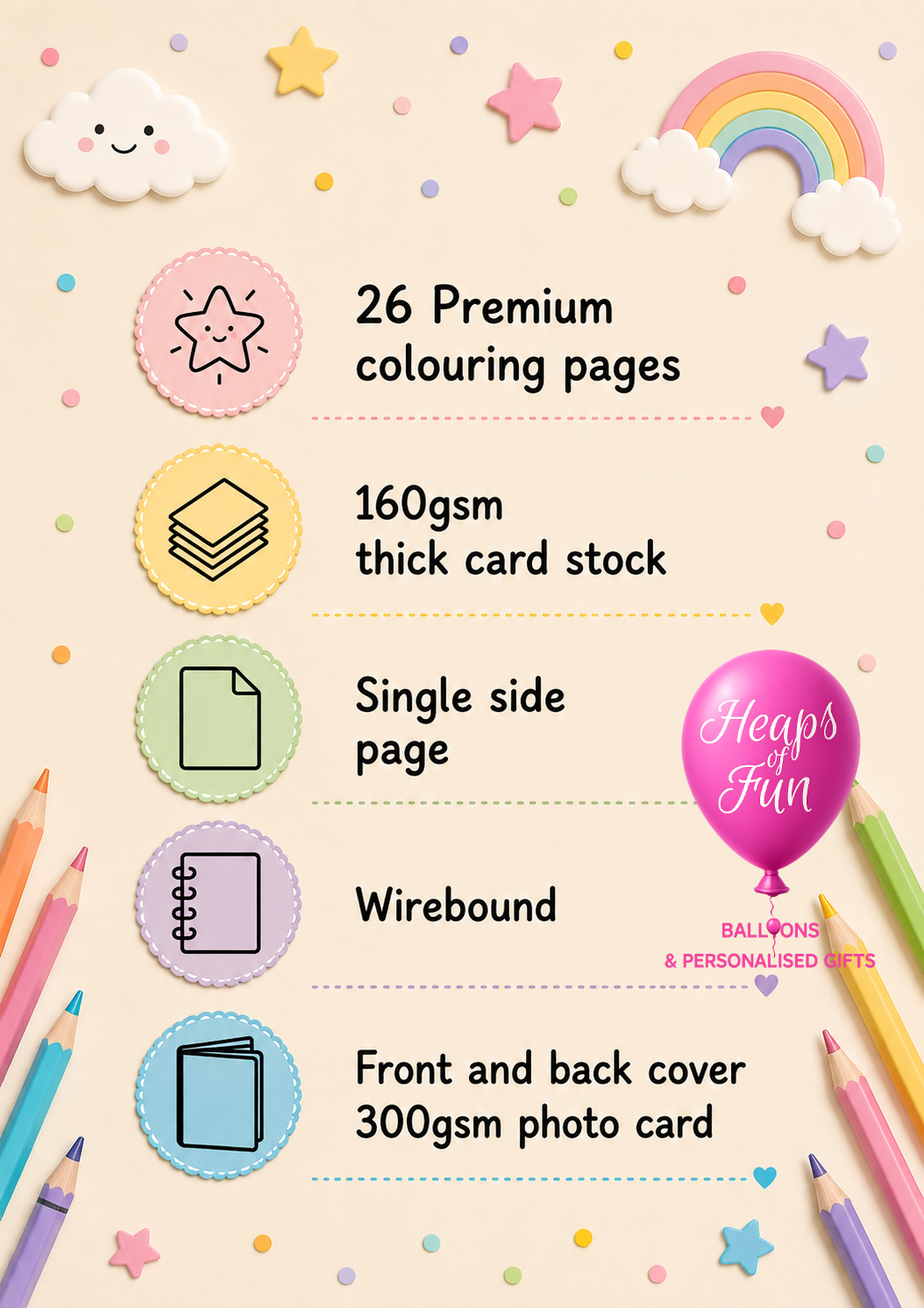 Personalised Alphabet Colouring Book for Kids | ABC Colouring