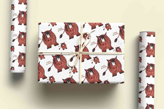Cute Horse Wrapping Paper
