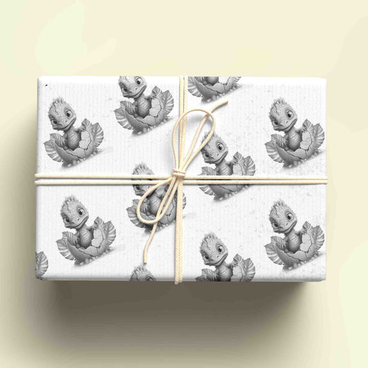 Sketchy Dinosaur Wrapping Paper - For any occasion