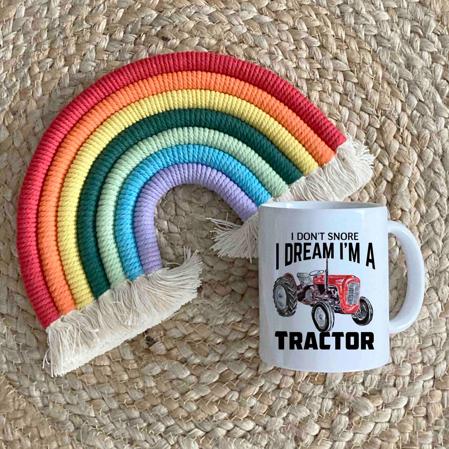 I Don’t Snore, I Dream I’m a Tractor Mug | Funny Tractor Lover Gift | Ceramic Coffee Mug