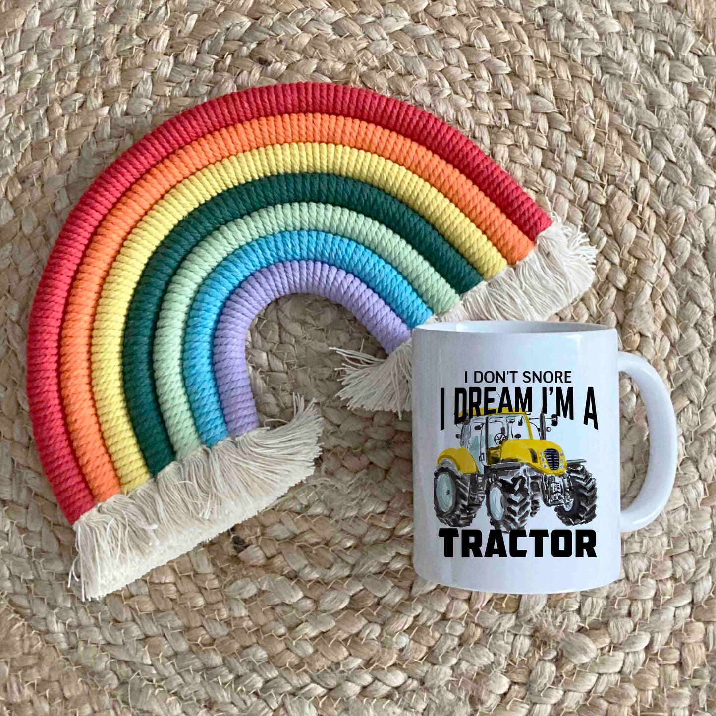 I Don’t Snore, I Dream I’m a Tractor Mug | Funny Tractor Lover Gift | Ceramic Coffee Mug