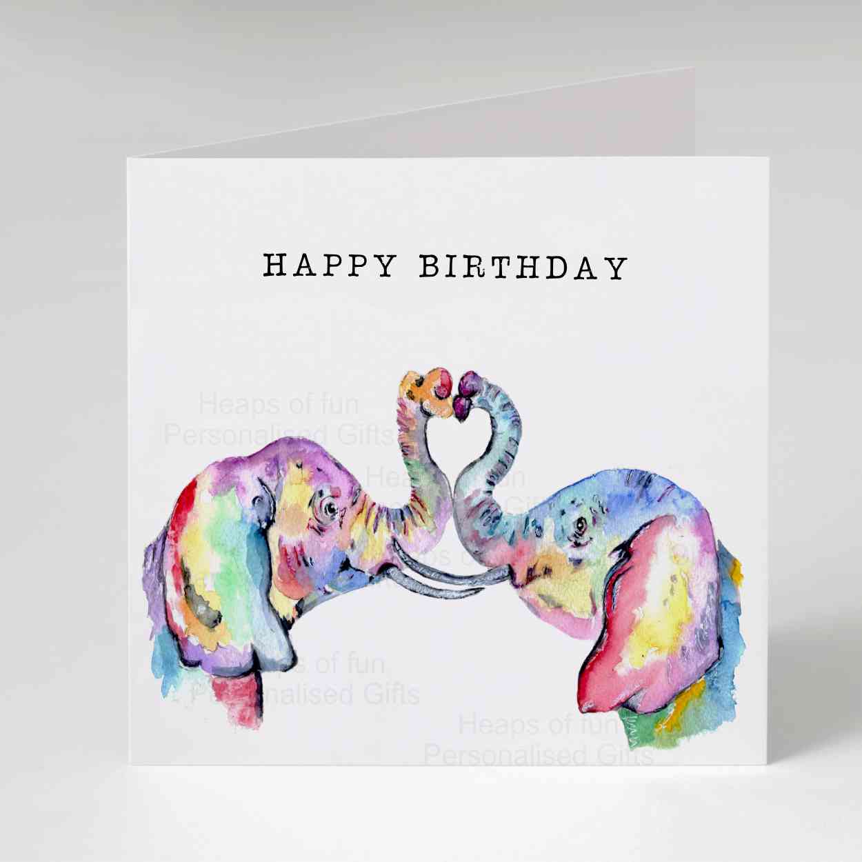 Elephant Greeting Card - Any occasion