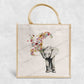 Floral Elephant Eco-Friendly Jute Bag