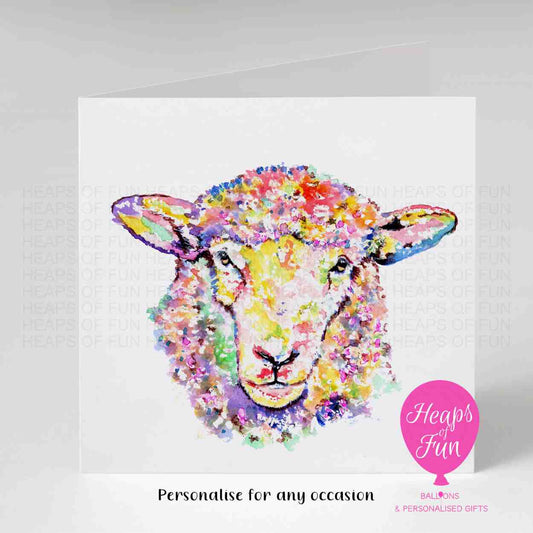 Personalised Sheep Greeting Card | Custom Card for Any Occasion
