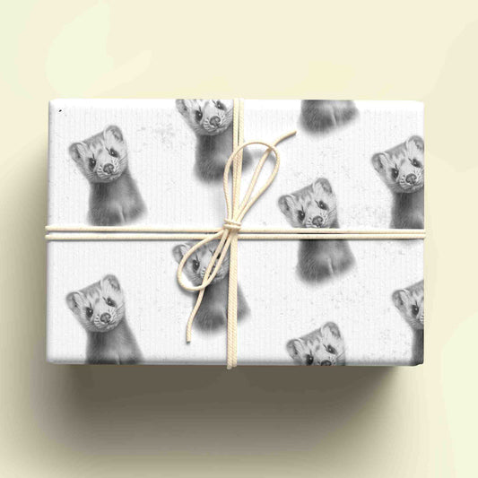 Sketchy Ferret Wrapping Paper - For any occasion