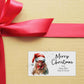 Personalised Festive Chicken Christmas Stickers