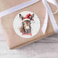 Personalised Festive Donkey Christmas Stickers