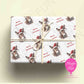 Personalised Festive Donkey Christmas Wrapping Paper – Custom Name Gift Wrap