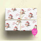 Personalised Festive Pig Christmas Wrapping Paper – Custom Name Gift Wrap
