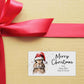 Personalised Festive Rabbit Christmas Stickers