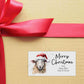Personalised Festive Sheep Christmas Stickers