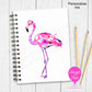 A5 Personalised Notebook – Flamingo Design | Custom Name Journal