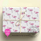 Personalised Flamingo Wrapping Paper | Custom Name Gift Wrap for Birthday, Retirement ,  & Any Special Occasion,  Animal Gift Wrap , From £2.99