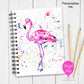 A5 Personalised Notebook – Flamingo Design | Custom Name Journal